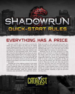 Shadowrun, Fifth Edition Quick