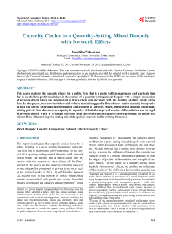 Capacity Choice in a Quantity-Setting Mixed Duopoly with Network