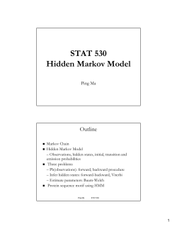 STAT 530 Hidden Markov Model