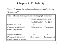 Chapter 4. Probability