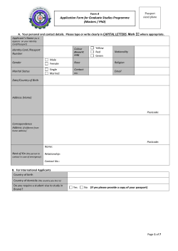 Application Form - Universiti Teknologi Brunei