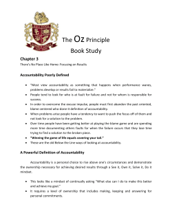 The Oz Principle Chapter 3 Summary
