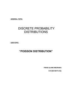 Poisson Distribution