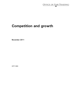 Competition and growth - UK Government Web Archive