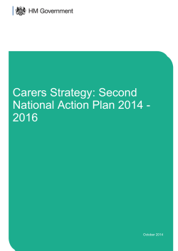 Carers Strategy: Second National Action Plan 2014