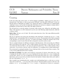 CS 70 Discrete Mathematics and Probability