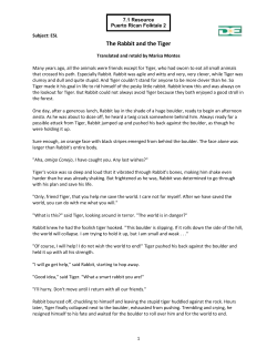 7.1 Resource - Puerto Rican Folktale 2