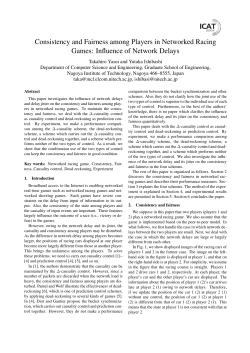 Consistency and Fairness among Players in Networked