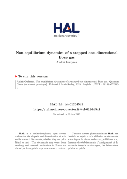 Non-equilibrium dynamics of a trapped one