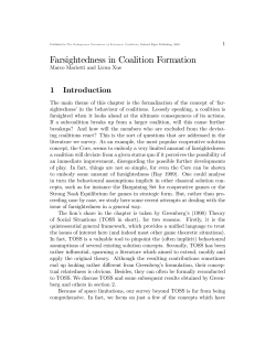 Farsightedness in Coalition Formation