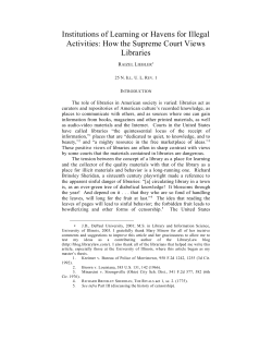 Institutions of Learning or Havens for Illegal Activities