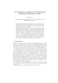 An Evolutionary Approach to Multiprocessor Scheduling