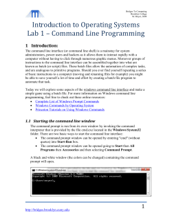 4 Creating a batch file