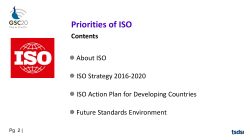 ISO Strategy 2016-2020