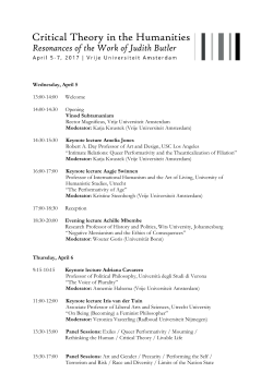 the program overview - CLUE+ - Vrije Universiteit Amsterdam