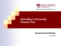 OSIS Report - Saint Mary`s University