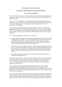 strategy for widening participation