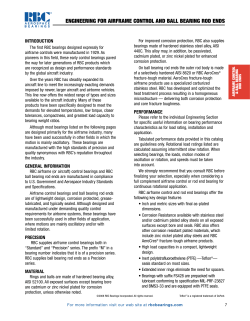 engineering for airframe control and ball bearing
