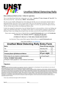 Click here to our Metal Detect Rally Entry Form.