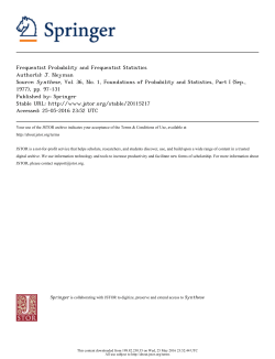 Frequentist Probability and Frequentist Statistics