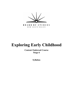 Exploring Early Childhood