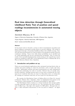 Real time detection through Generalized Likelihood Ratio Test of