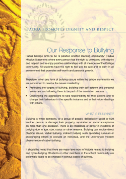 Our Response to Bullying