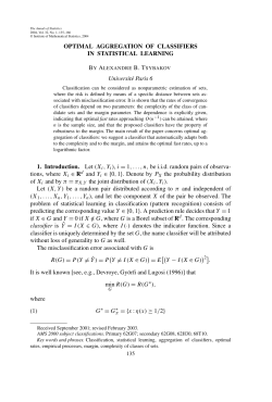 Optimal aggregation of classifiers in statistical learning.