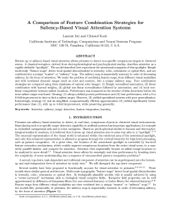 A Comparison of Feature Combination Strategies for Saliency