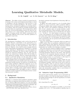 Learning Qualitative Metabolic Models.