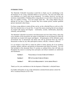Ethical Standards Manual (VC Code of Conduct, Coaches Code of