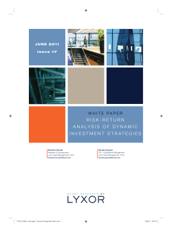 Dynamic Strategy Risk Return