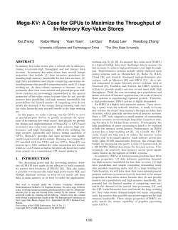 Mega-KV: A Case for GPUs to Maximize the Throughput