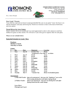 SCHOOL DISTRICT No - DeBeck Elementary School