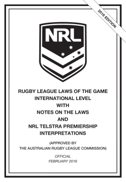 Laws of the Game