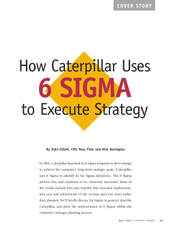 How Caterpillar Uses to Execute Strategy