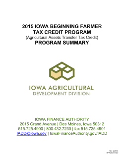 agricultural assets transfer tax credit