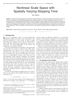 Nonlinear Scale Space with Spatially Varying Stopping Time