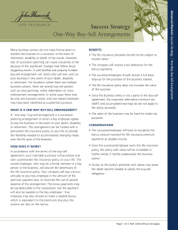 One-Way Buy-Sell Success Strategy