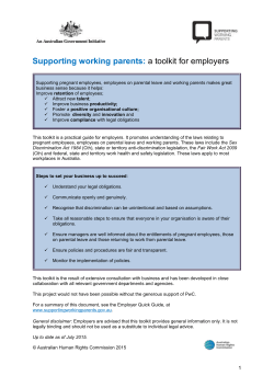 Parental leave checklist for employers