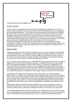 November CCPG newsletter