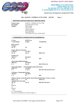 Ref: RAKETE / EXPRESS ACTIVATOR 28.07.09