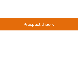 Prospect theory