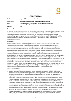 Revised TOR for Regional Emergency
