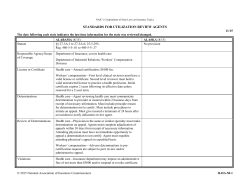 standards for utilization review agents