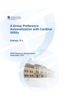 A Group Preference Axiomatization with Cardinal Utility