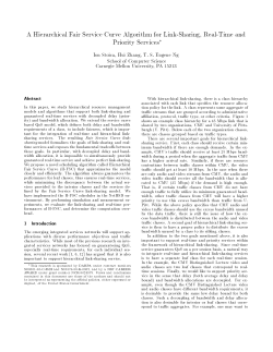 A Hierarchical Fair Service Curve Algorithm for Link