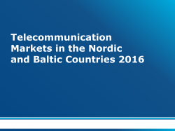 Nordic-Baltic tilastojulkaisu