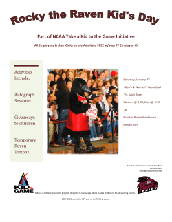 Part of NCAA Take a Kid to the Game Initiative