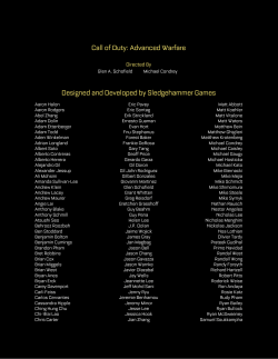 Call of Duty: Advanced Warfare Designed and Developed by